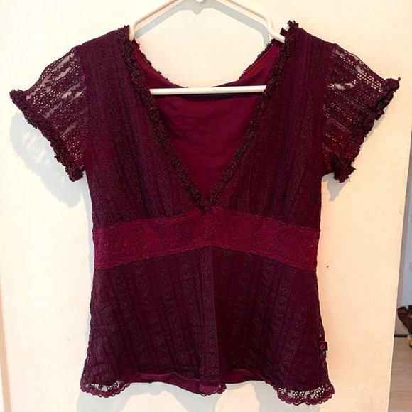 Lace and cotton top - Picture 1 of 2